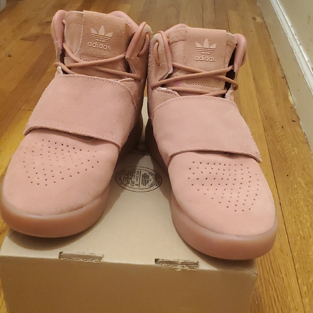 Adidas Pink High-Top Sneakers